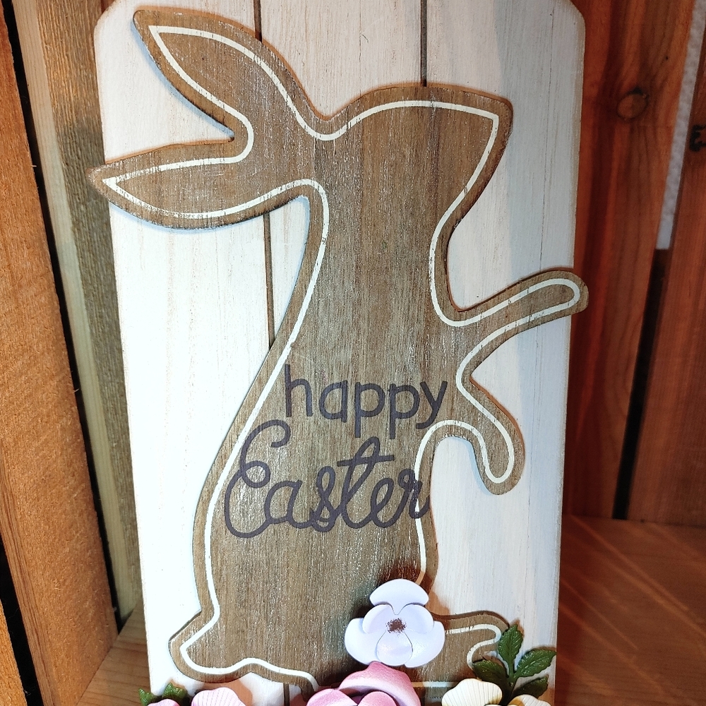 Ashland Easter Wood Standing Table Top Sign